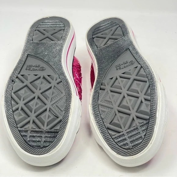 Converse One Star Shoes Womens 6.5 Pink Sequins Low Top Slip On Sneakers Wedding - Picture 13 of 13